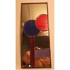 STAIN GLASS CONTEMPORARY STYLE MIRROR - LOVELY AND UNUSUAL-FREE UK POSTAGE.   362413682999